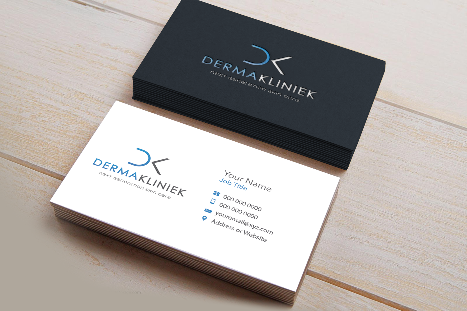 Visitenkarten-Design von Riz' für Derma Kliniek | Design #13898098