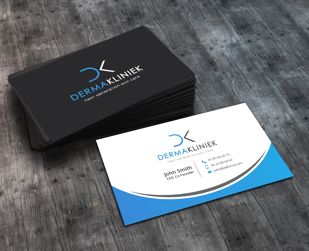Diseño de Tarjeta de Presentación por AbyJohns para Derma Kliniek | Diseño #13900532