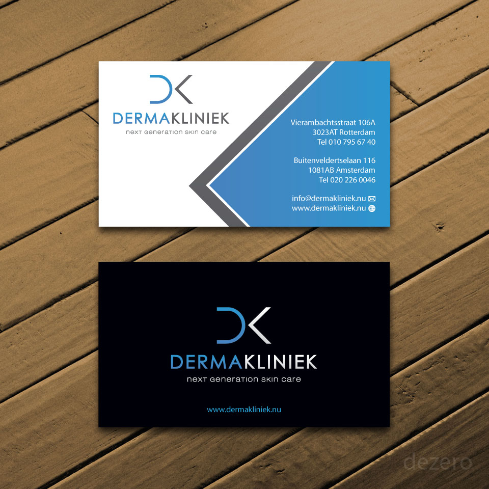 Diseño de Tarjeta de Presentación por Dezero para Derma Kliniek | Diseño #14011407