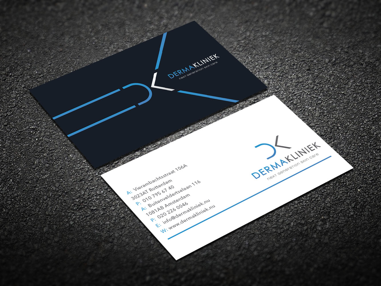 Diseño de Tarjeta de Presentación por Verified artistry (Design garden) para Derma Kliniek | Diseño #13959359