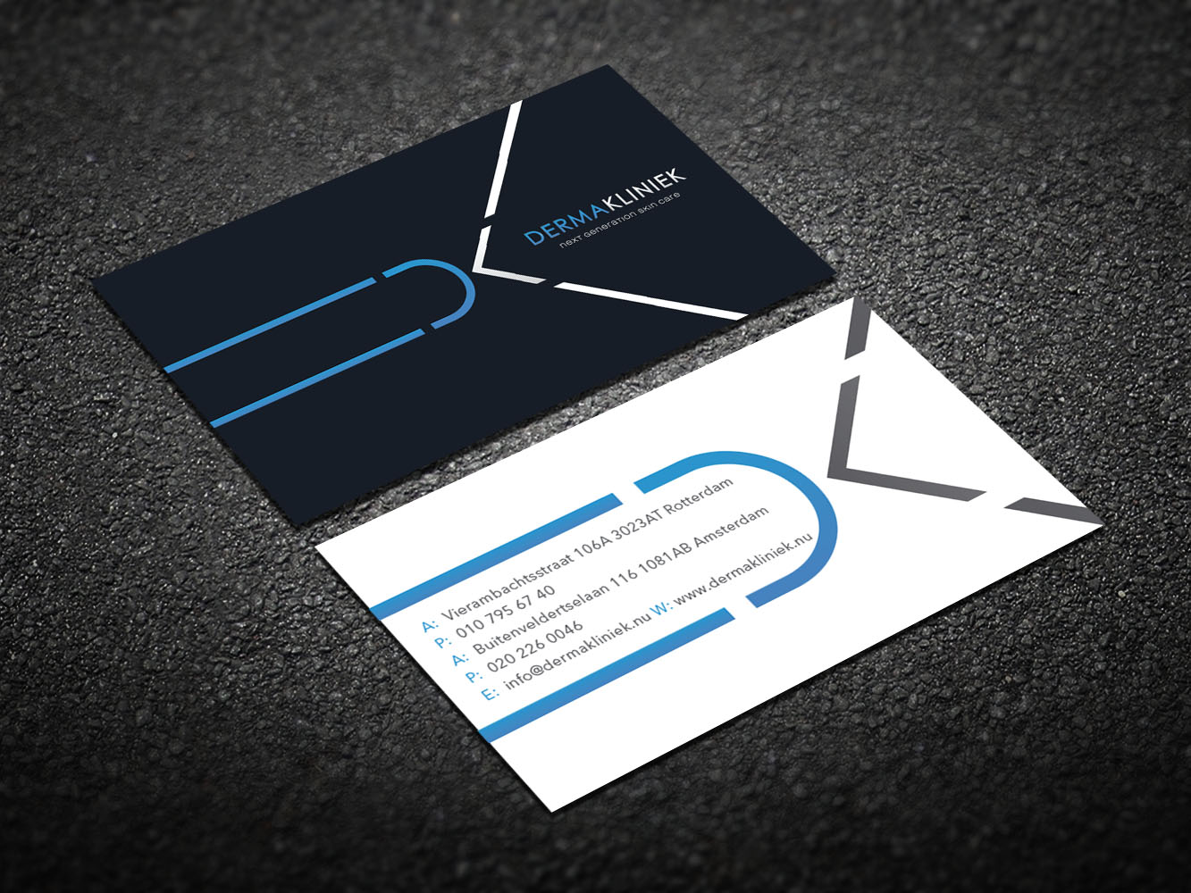 Diseño de Tarjeta de Presentación por Verified artistry (Design garden) para Derma Kliniek | Diseño #13959367