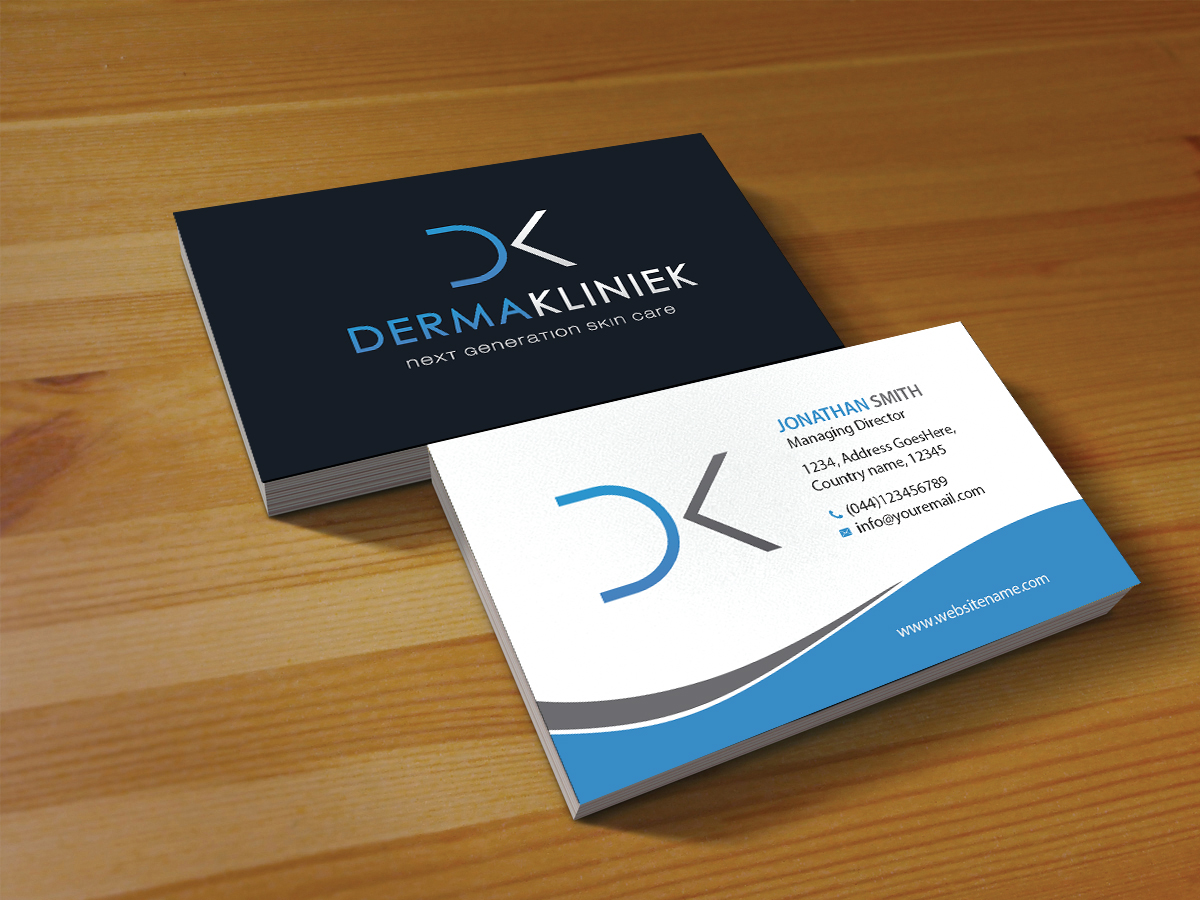Diseño de Tarjeta de Presentación por Creations Box 2015 para Derma Kliniek | Diseño #13903312