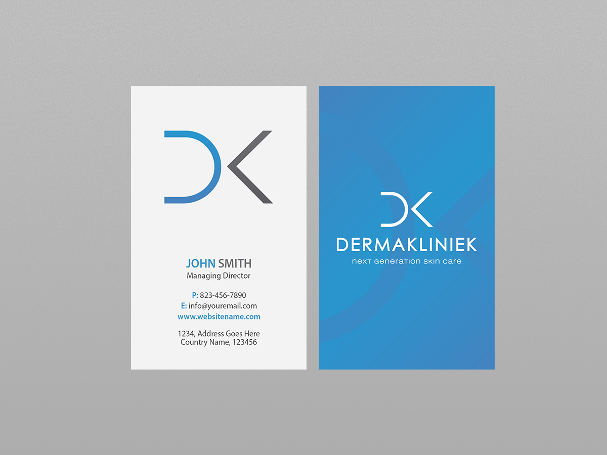 Diseño de Tarjeta de Presentación por Creations Box 2015 para Derma Kliniek | Diseño #13903314