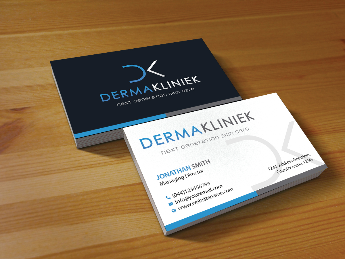 Diseño de Tarjeta de Presentación por Creations Box 2015 para Derma Kliniek | Diseño #13903317