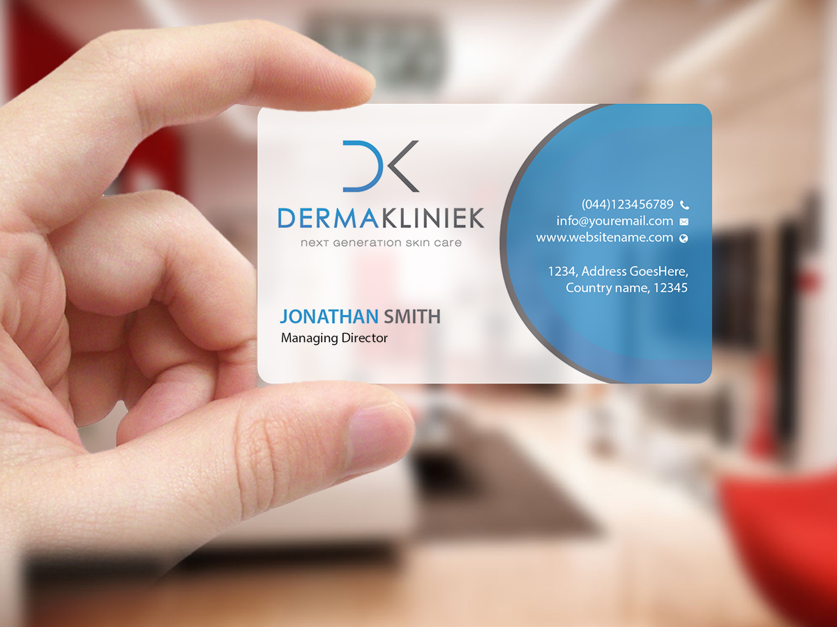 Diseño de Tarjeta de Presentación por Creations Box 2015 para Derma Kliniek | Diseño #13903320