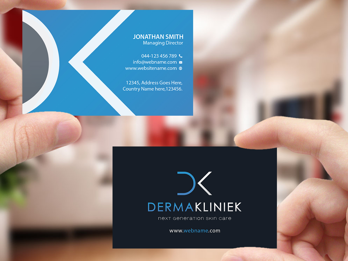 Diseño de Tarjeta de Presentación por Creations Box 2015 para Derma Kliniek | Diseño #13903323