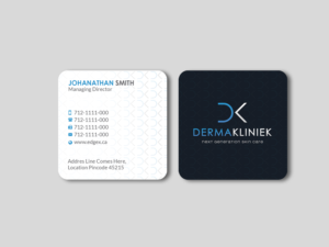 Business Card Design by Creations Box 2015 for Derma Kliniek | Design: #13904434