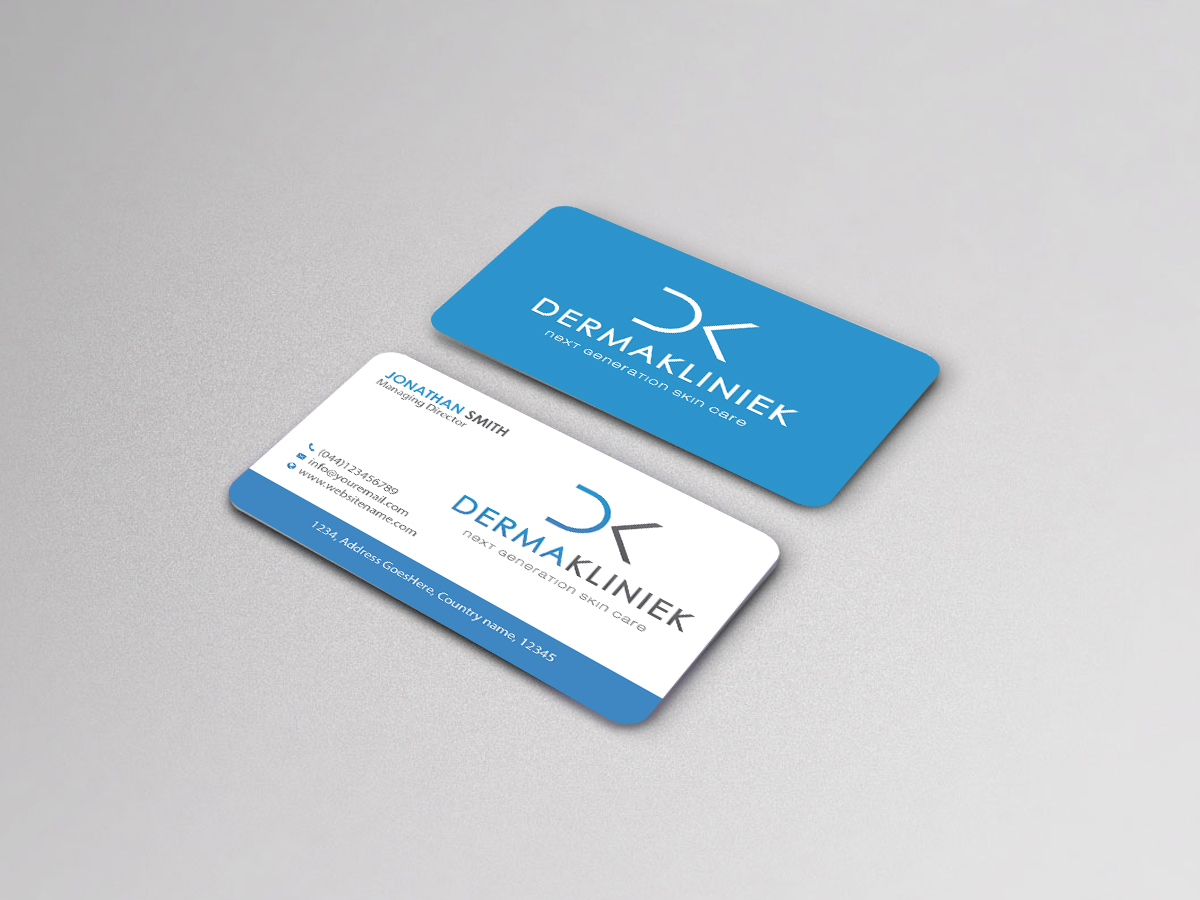 Diseño de Tarjeta de Presentación por Creations Box 2015 para Derma Kliniek | Diseño #13904435