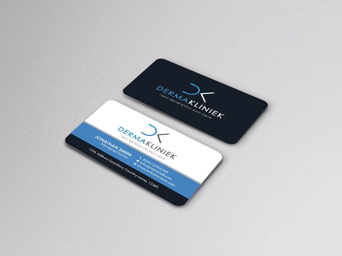 Diseño de Tarjeta de Presentación por Creations Box 2015 para Derma Kliniek | Diseño #13904436