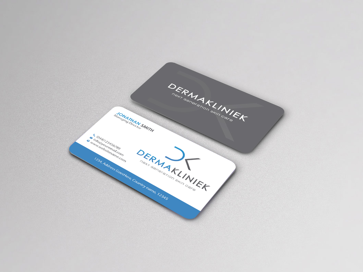 Diseño de Tarjeta de Presentación por Creations Box 2015 para Derma Kliniek | Diseño #13904438