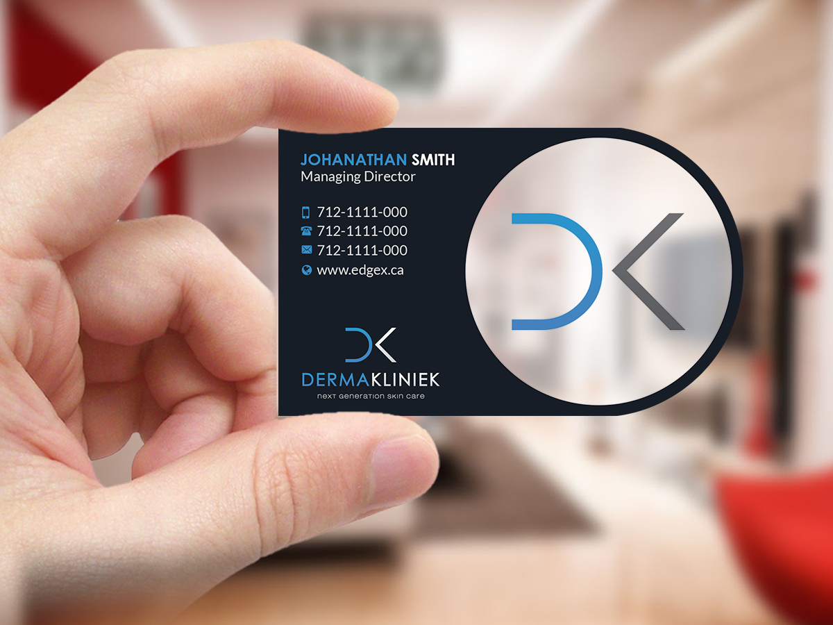 Diseño de Tarjeta de Presentación por Creations Box 2015 para Derma Kliniek | Diseño #13904444