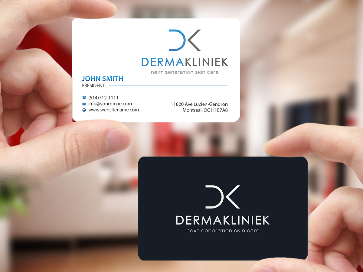 Diseño de Tarjeta de Presentación por Creations Box 2015 para Derma Kliniek | Diseño #13905411