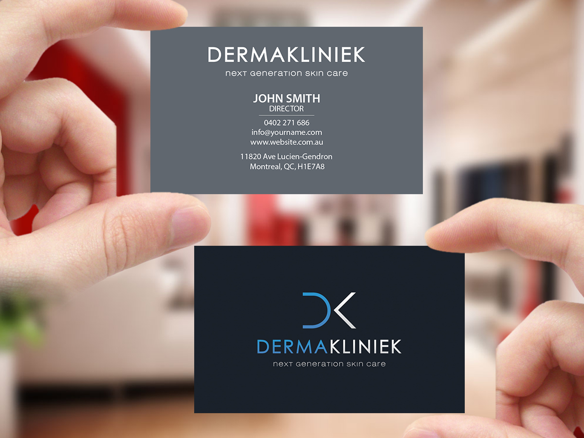 Diseño de Tarjeta de Presentación por Creations Box 2015 para Derma Kliniek | Diseño #13905423