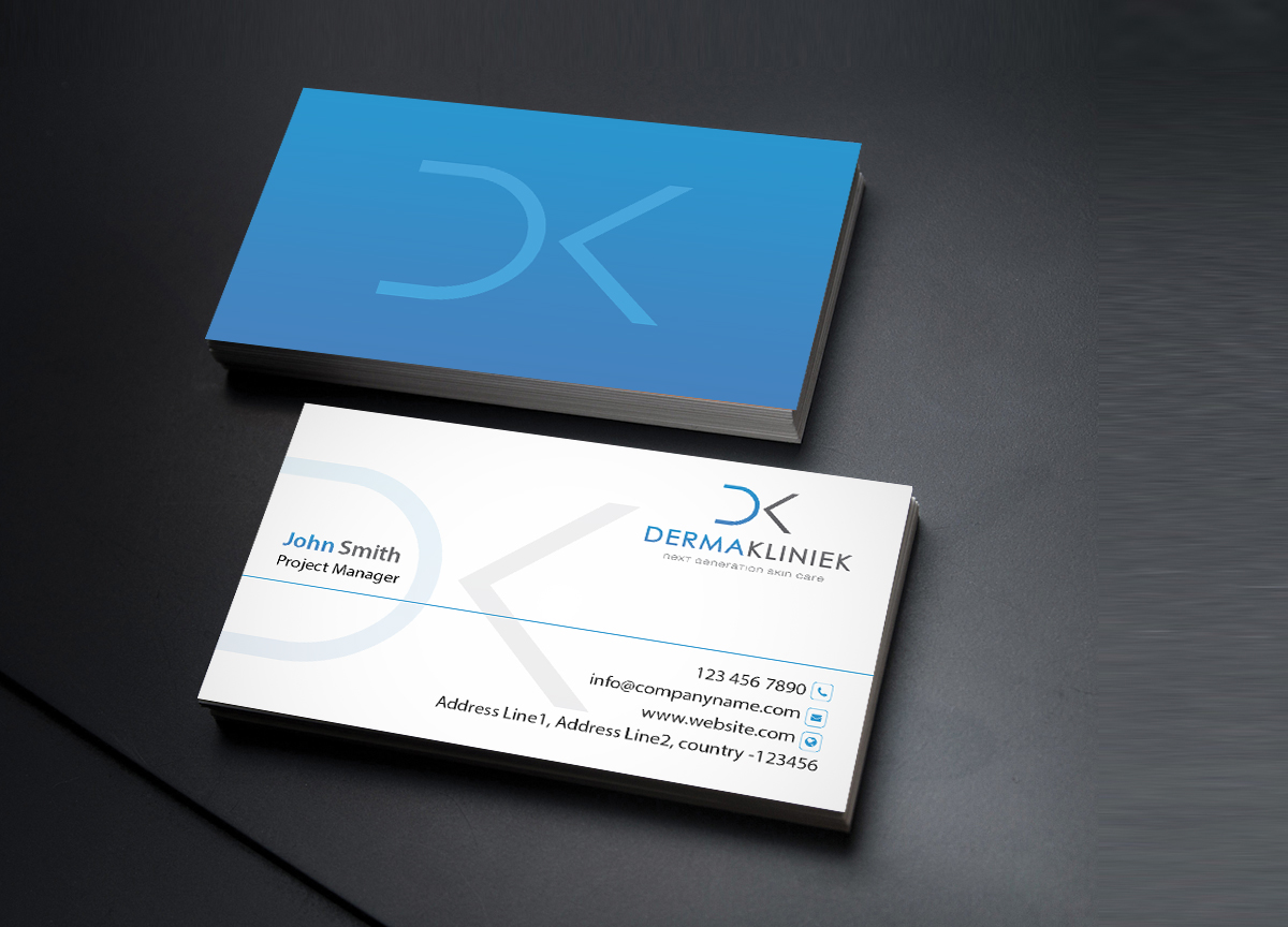 Business Card Design by Creations Box 2015 for Derma Kliniek | Design #13909042