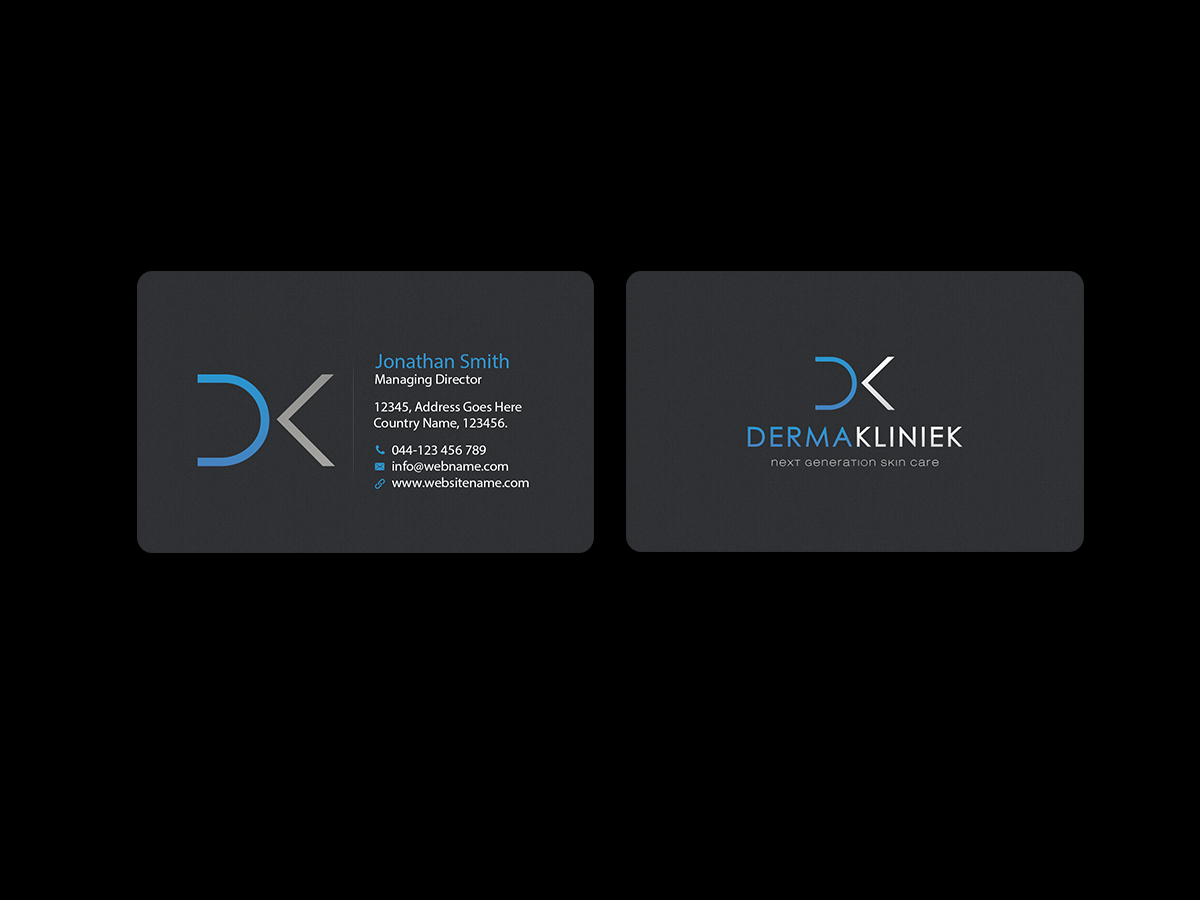 Visitenkarten-Design von Creations Box 2015 für Derma Kliniek | Design #13909059