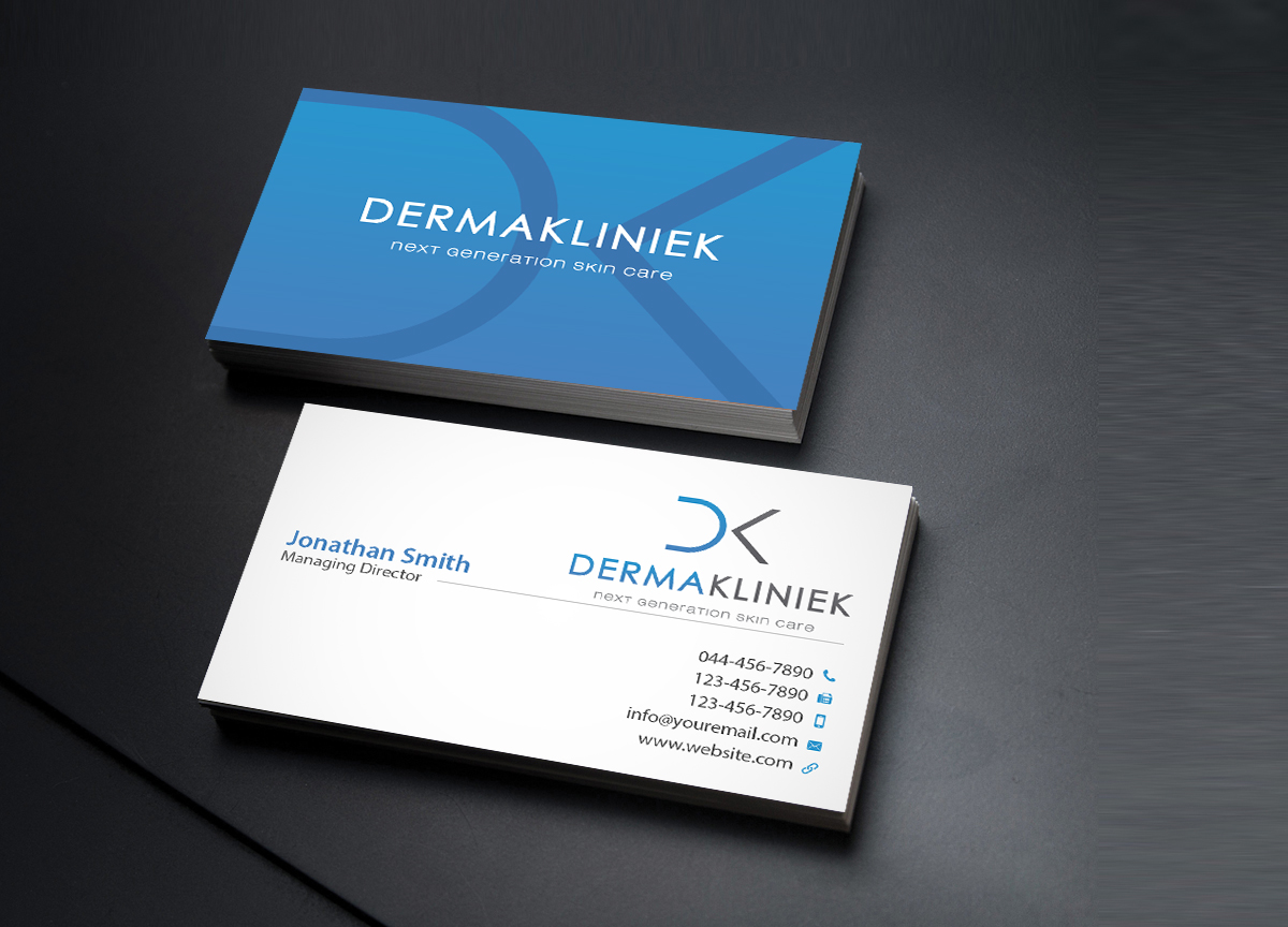 Diseño de Tarjeta de Presentación por Creations Box 2015 para Derma Kliniek | Diseño #13909060