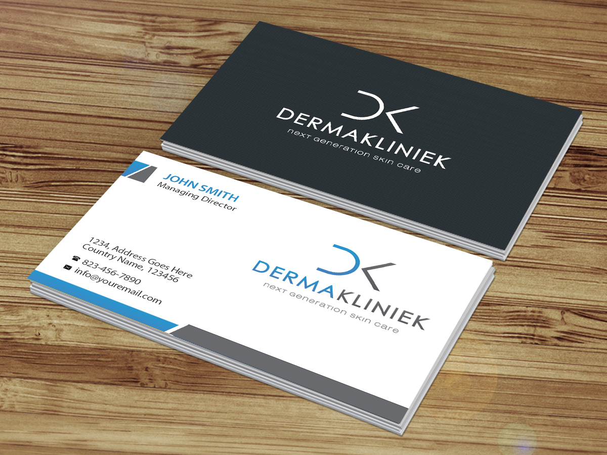 Business Card Design by Creations Box 2015 for Derma Kliniek | Design #13909063