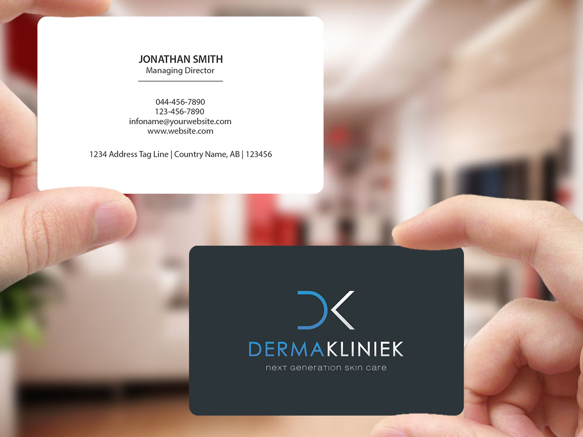 Business Card Design by Creations Box 2015 for Derma Kliniek | Design #13909066