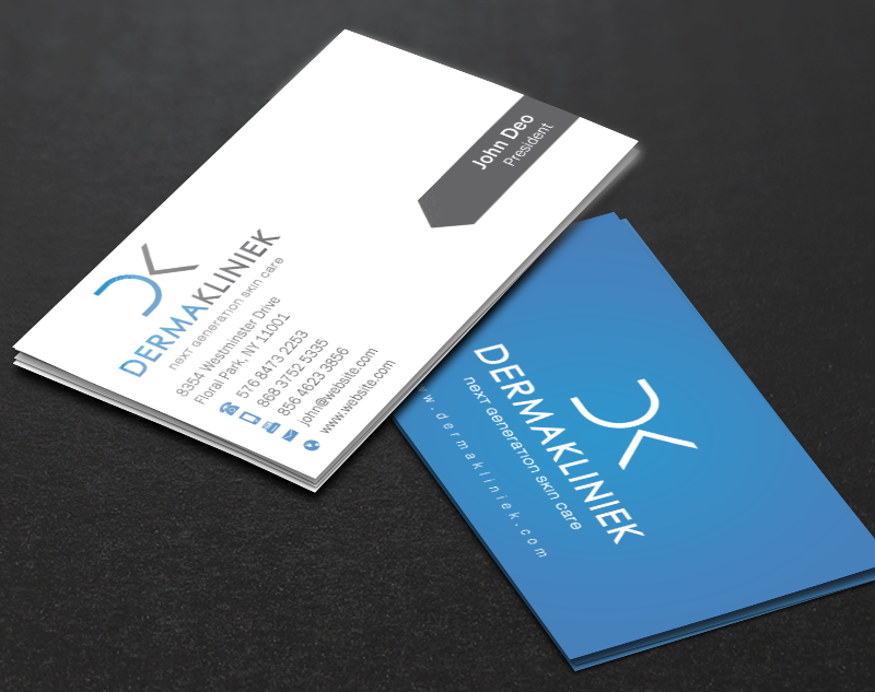 Diseño de Tarjeta de Presentación por Brand aid para Derma Kliniek | Diseño #13906222