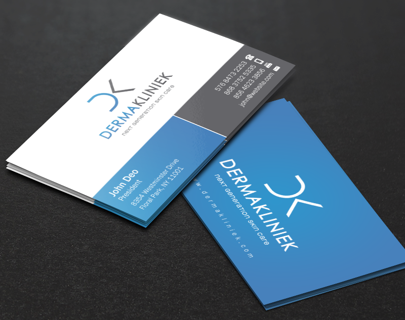 Diseño de Tarjeta de Presentación por Brand aid para Derma Kliniek | Diseño #13906223