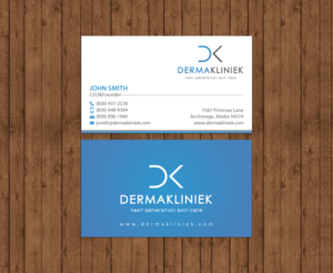 Diseño de Tarjeta de Presentación por chandrayaan.creative para Derma Kliniek | Diseño: #13903171