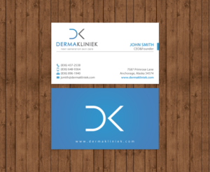 Diseño de Tarjeta de Presentación por chandrayaan.creative para Derma Kliniek | Diseño: #13903181