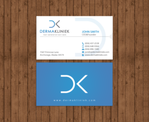 Diseño de Tarjeta de Presentación por chandrayaan.creative para Derma Kliniek | Diseño: #13903185