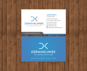 Diseño de Tarjeta de Presentación por chandrayaan.creative para Derma Kliniek | Diseño: #13903201