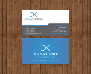 Diseño de Tarjeta de Presentación por chandrayaan.creative para Derma Kliniek | Diseño: #13903202