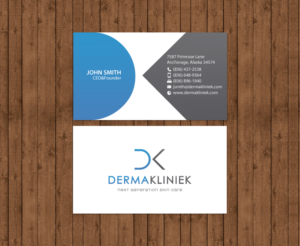 Diseño de Tarjeta de Presentación por chandrayaan.creative para Derma Kliniek | Diseño: #13904274