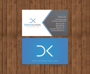 Diseño de Tarjeta de Presentación por chandrayaan.creative para Derma Kliniek | Diseño: #13904290