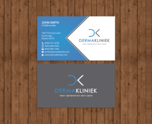 Diseño de Tarjeta de Presentación por chandrayaan.creative para Derma Kliniek | Diseño: #13904291