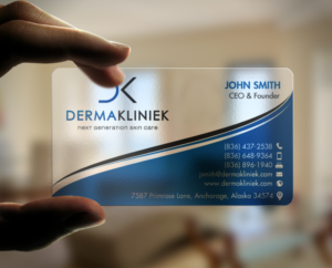 Diseño de Tarjeta de Presentación por chandrayaan.creative para Derma Kliniek | Diseño: #13907816