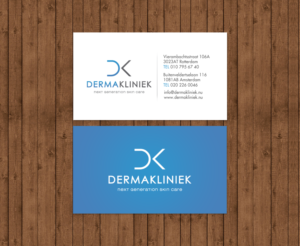 Diseño de Tarjeta de Presentación por chandrayaan.creative para Derma Kliniek | Diseño: #13960996