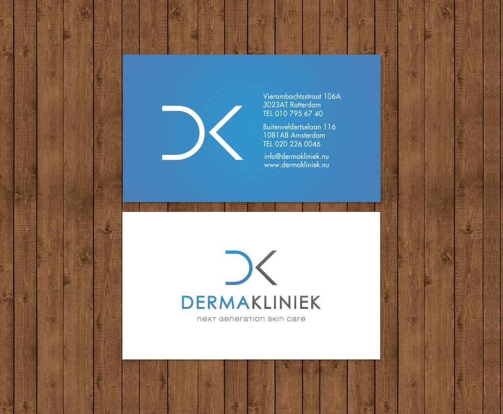 Diseño de Tarjeta de Presentación por chandrayaan.creative para Derma Kliniek | Diseño #13960997