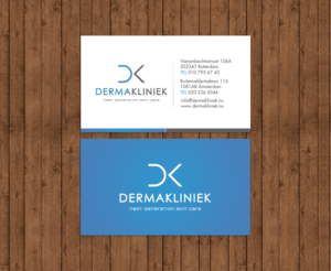 Diseño de Tarjeta de Presentación por chandrayaan.creative para Derma Kliniek | Diseño: #13960999