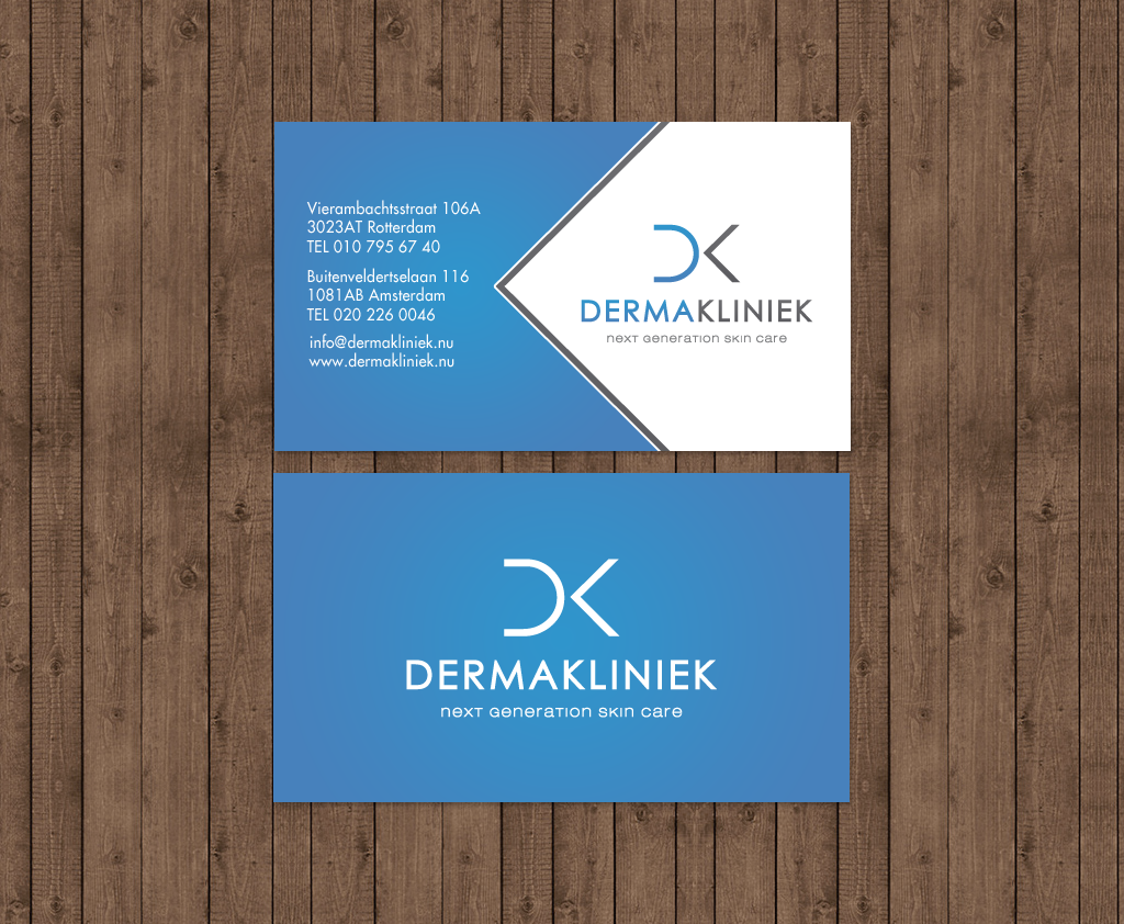 Diseño de Tarjeta de Presentación por chandrayaan.creative para Derma Kliniek | Diseño #13961019