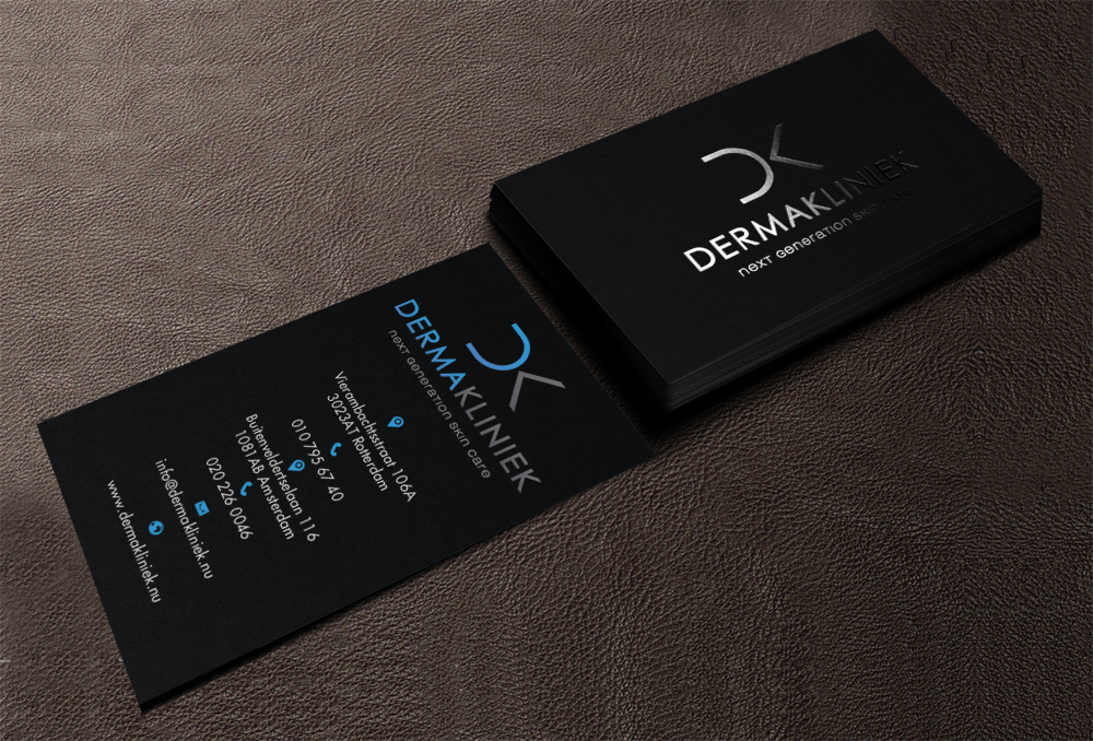 Diseño de Tarjeta de Presentación por chandrayaan.creative para Derma Kliniek | Diseño #13961053