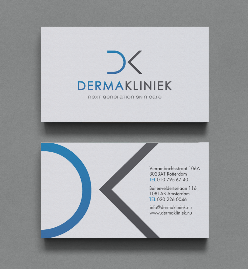 Diseño de Tarjeta de Presentación por chandrayaan.creative para Derma Kliniek | Diseño #13961055