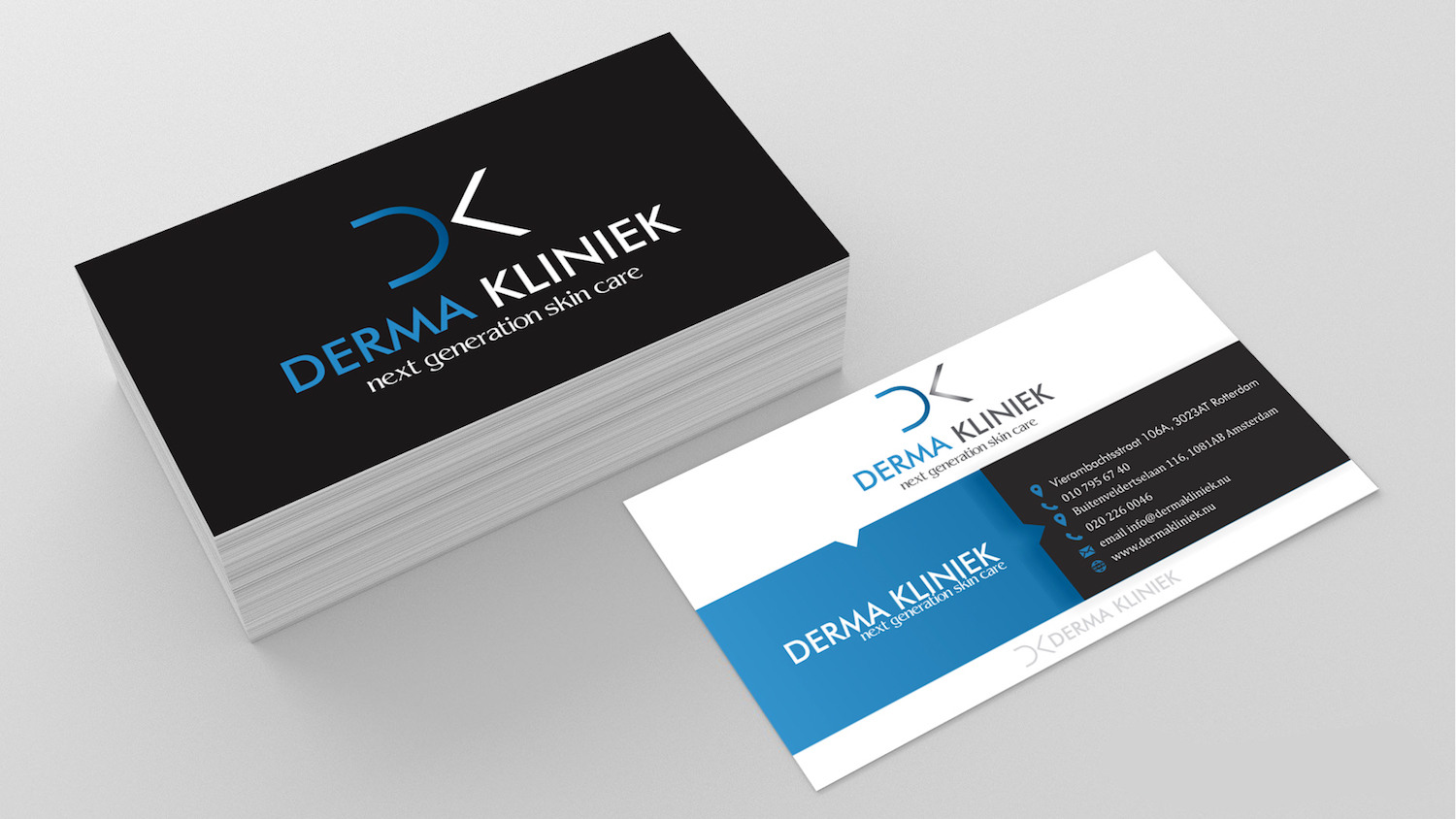 Diseño de Tarjeta de Presentación por Bhairav para Derma Kliniek | Diseño #13970812