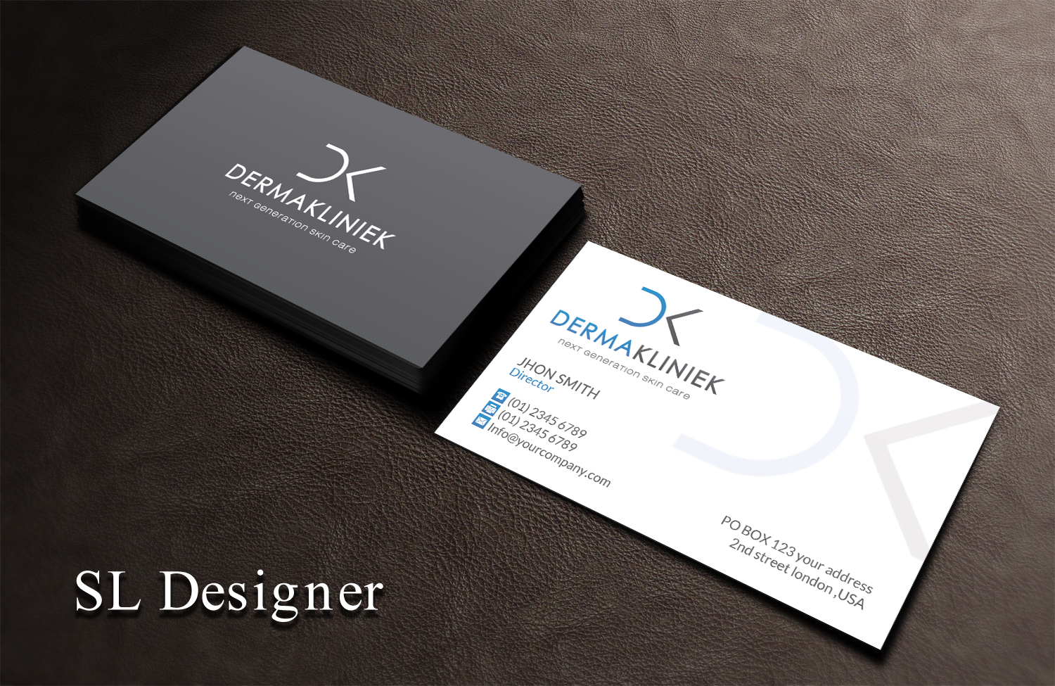 Diseño de Tarjeta de Presentación por SL Designer para Derma Kliniek | Diseño #13905702