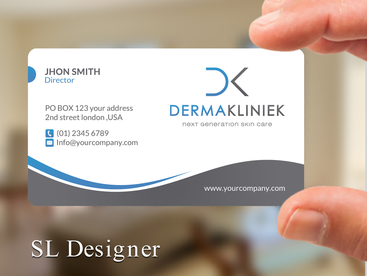 Diseño de Tarjeta de Presentación por SL Designer para Derma Kliniek | Diseño #13905737