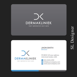 Diseño de Tarjeta de Presentación por SL Designer para Derma Kliniek | Diseño: #13905744