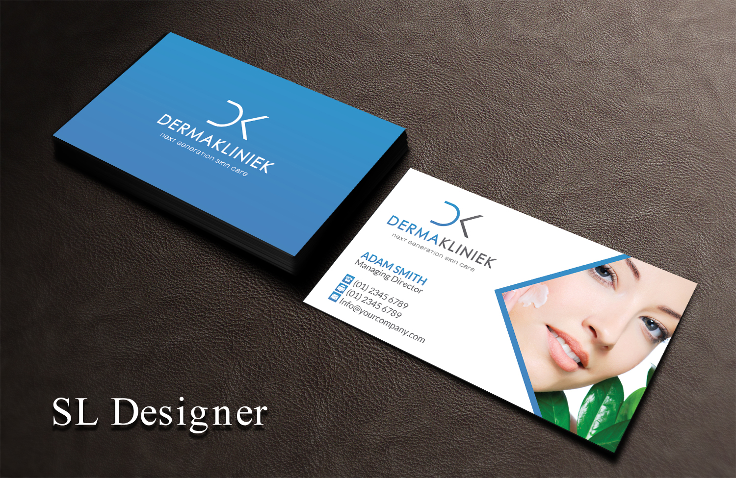 Diseño de Tarjeta de Presentación por SL Designer para Derma Kliniek | Diseño #13905776