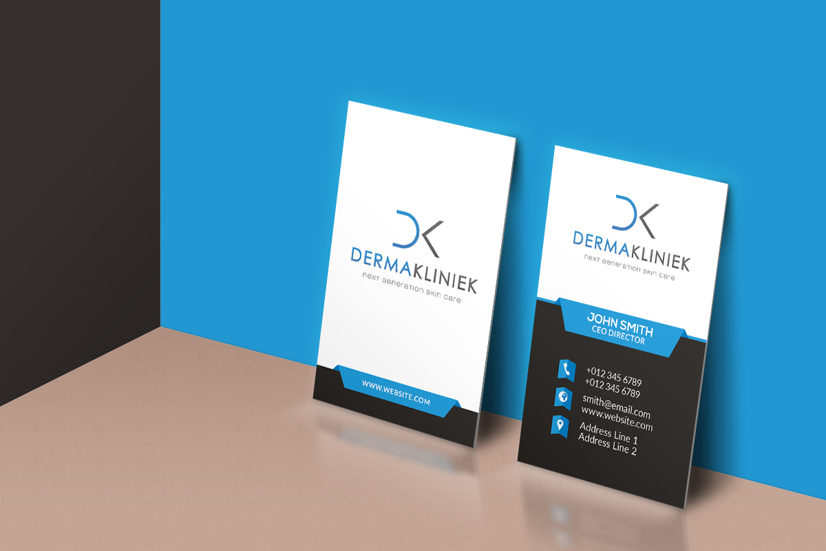 Diseño de Tarjeta de Presentación por isabel.paoli para Derma Kliniek | Diseño #13915183