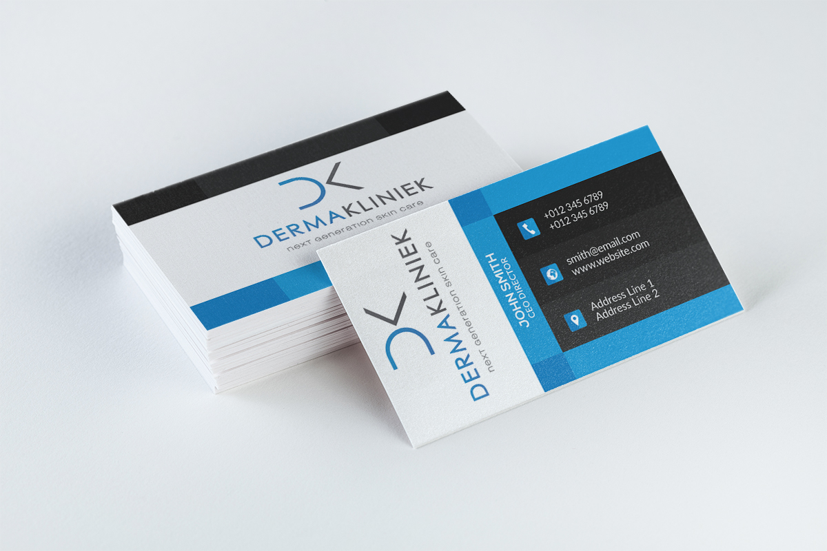 Diseño de Tarjeta de Presentación por isabel.paoli para Derma Kliniek | Diseño #13915185