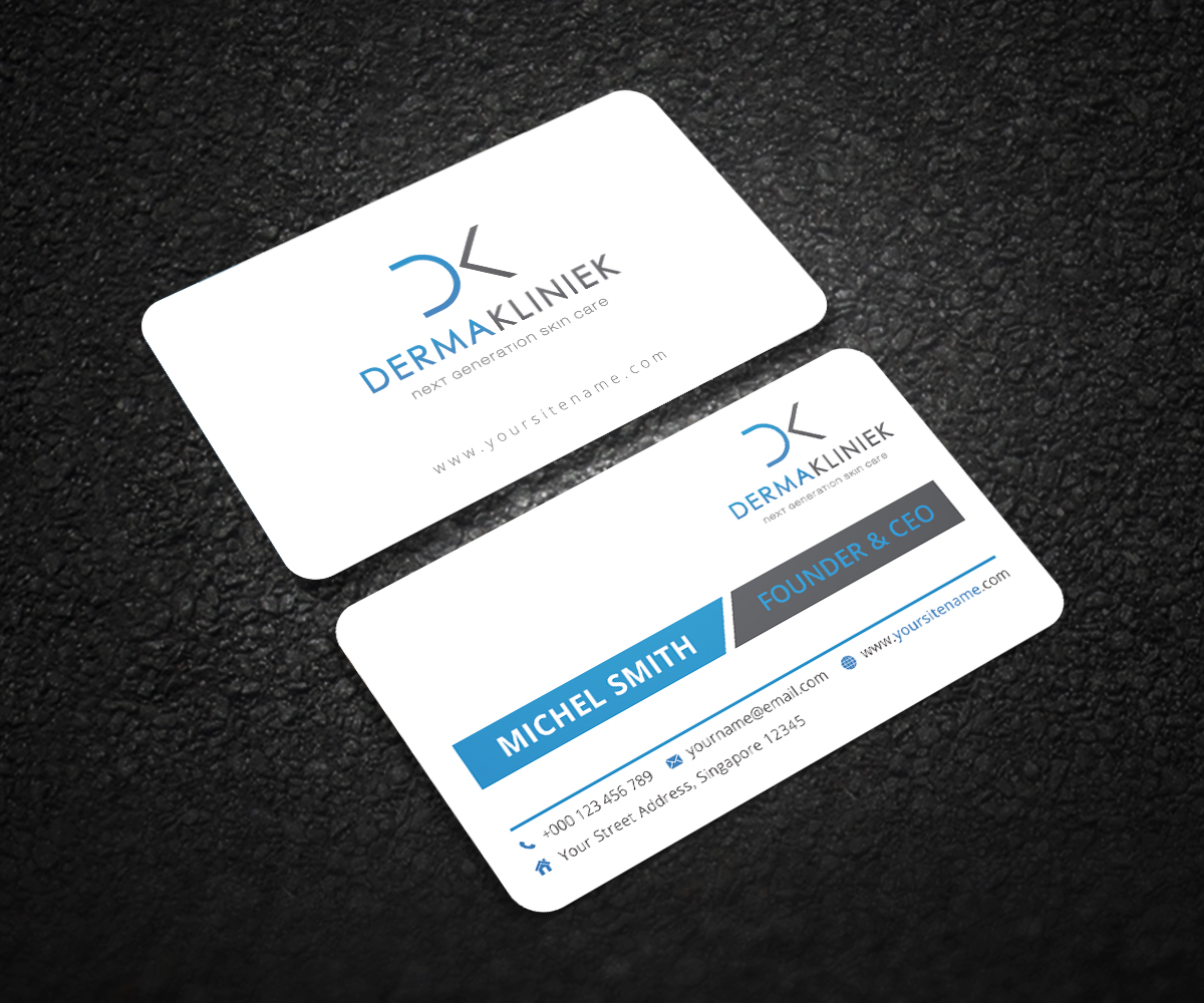 Diseño de Tarjeta de Presentación por Graphic Flame para Derma Kliniek | Diseño #13906079