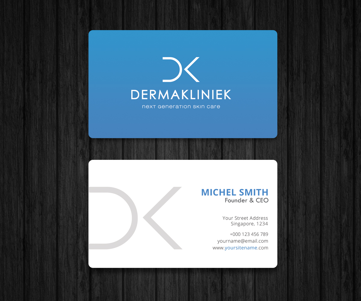 Diseño de Tarjeta de Presentación por Graphic Flame para Derma Kliniek | Diseño #13917253