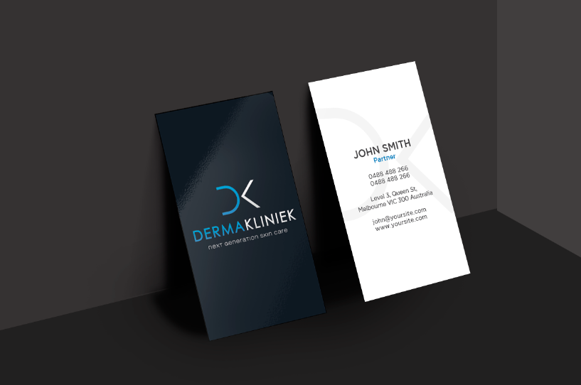 Diseño de Tarjeta de Presentación por Sarah Mathews para Derma Kliniek | Diseño #13900056