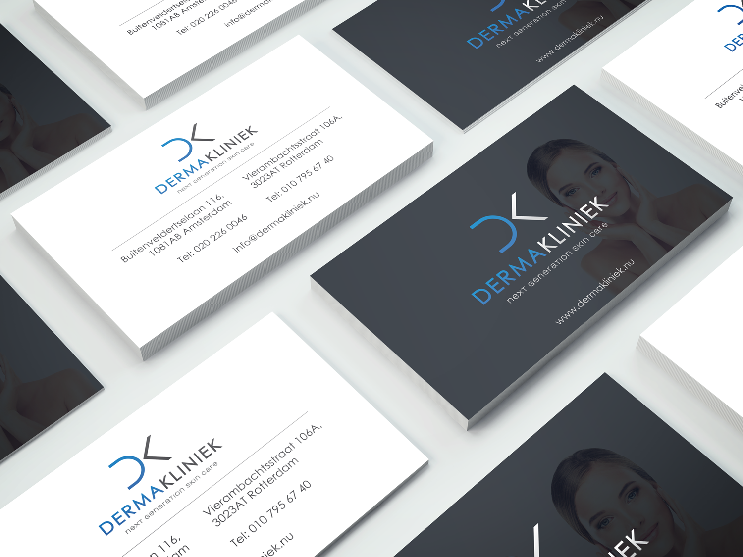 Diseño de Tarjeta de Presentación por Trilobytes para Derma Kliniek | Diseño #14017903